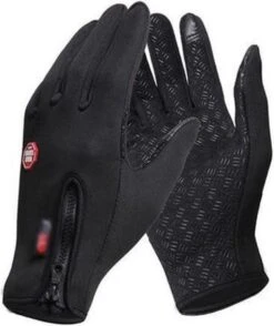Unisex Touchscreen Winter Thermisch Warm Fietsen Fiets Ski- Outdoor Camping Wandelen Motorhandschoenen, Sport Volledige Vinger [zwart/s]