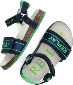 Replay Birky Jr Boy Sandalen - Jongens - Blauw - Maat 26 -Goedkope Kleintje Kleding Winkel 1021x1200