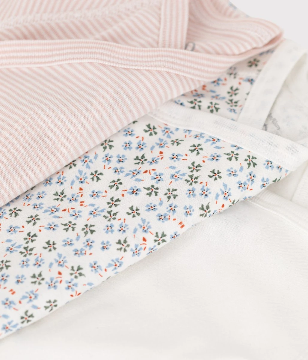 Petit Bateau Set Van 3 Katoenen Body's Met Lange Mouwen Voor Baby's Meisjes Rompertje - Maat 62 5 Petit Bateau Set Van 3 Katoenen Body's Met Lange Mouwen Voor Baby's Meisjes Rompertje - Maat 62 - Afbeelding 5