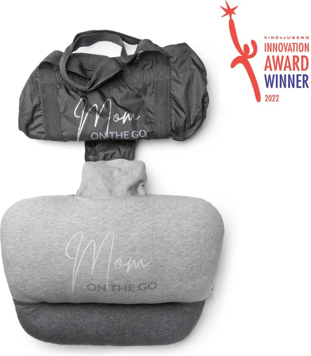 Doomoo On The Go - Zwangerschapskussen Met Geïntegreerde Zak - Grey 5 Doomoo On The Go - Zwangerschapskussen Met Geïntegreerde Zak - Grey - Afbeelding 5