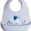 Telano® Slabbetje Met Opvangbakje Olifant - Siliconen Slabber Baby Peuter - Verstelbaar En Waterproof - Kraamcadeau