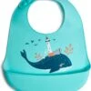 Telano® Slabbetje Met Opvangbakje Walvis - Siliconen Slabber Baby Peuter - Verstelbaar En Waterproof - Kraamcadeau