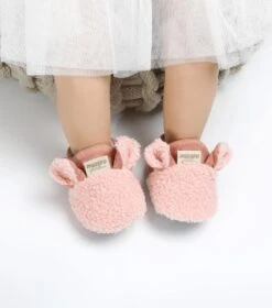 Schattige En Warme Myggpp Baby Slofjes Met Anti Slipzool Roze 6-12 Mnd/12 Cm -Goedkope Kleintje Kleding Winkel 1060x1200 1