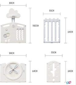 Merkloos Grondbox Winmolen – Speelbox Baby - Kunststof 180 X 240 Cm -Goedkope Kleintje Kleding Winkel 1066x1200 2