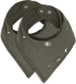 Jollein Slab Bandana Stargaze - Leaf Green - 2 Stuks