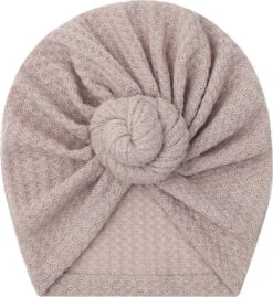2 Stuks - Meisjes Babymutsjes Tulband - Roze Taupe - 3-15 Mnd -Goedkope Kleintje Kleding Winkel 1100x1200 2