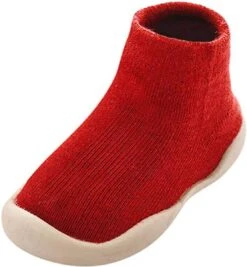 Antislip Baby Schoentjes - Eerste Loopschoentjes - Schoenmaat 20-21 – 12-18 Maanden (13cm) - Rood - Completebabyuitzet -Goedkope Kleintje Kleding Winkel 1112x1200