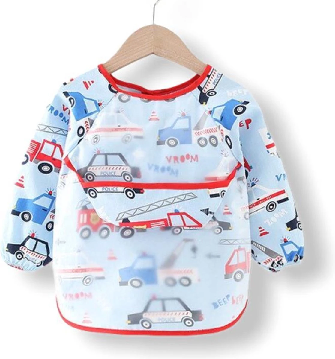 Merkloos Kinderschort 'Vroom' Lange Mouwen - Slab Met Mouwen - Slabbetje Little Hippo - Waterproof - Knutselen - Kliederschort - 3 Tot 5 Jaar 1 Merkloos Kinderschort 'Vroom' Lange Mouwen - Slab Met Mouwen - Slabbetje Little Hippo - Waterproof - Knutselen - Kliederschort - 3 Tot 5 Jaar