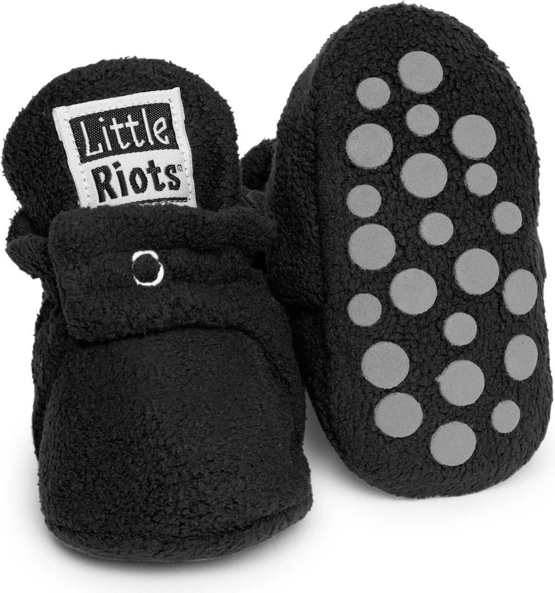 Little Riots - Babyslofjes - Antislip - Fleece Stepper - Zwart - Slofjes Voor Je Baby, Dreumes En Peuter Voor Jongens En Meisjes - 12-18 Maanden (13cm) - Schoenmaat 20-21 1 Little Riots - Babyslofjes - Antislip - Fleece Stepper - Zwart - Slofjes Voor Je Baby, Dreumes En Peuter Voor Jongens En Meisjes - 12-18 Maanden (13cm) - Schoenmaat 20-21