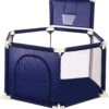 Merkloos Speelbox - Opvouwbaar - 0-6 Jaar - Grondbox - Inclusief Kleurrijke Speelmat - Playpen - Ballenbak - Baby Box Speelgoed - Box