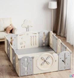 Merkloos Grondbox Winmolen – Speelbox Baby - Kunststof 180 X 240 Cm