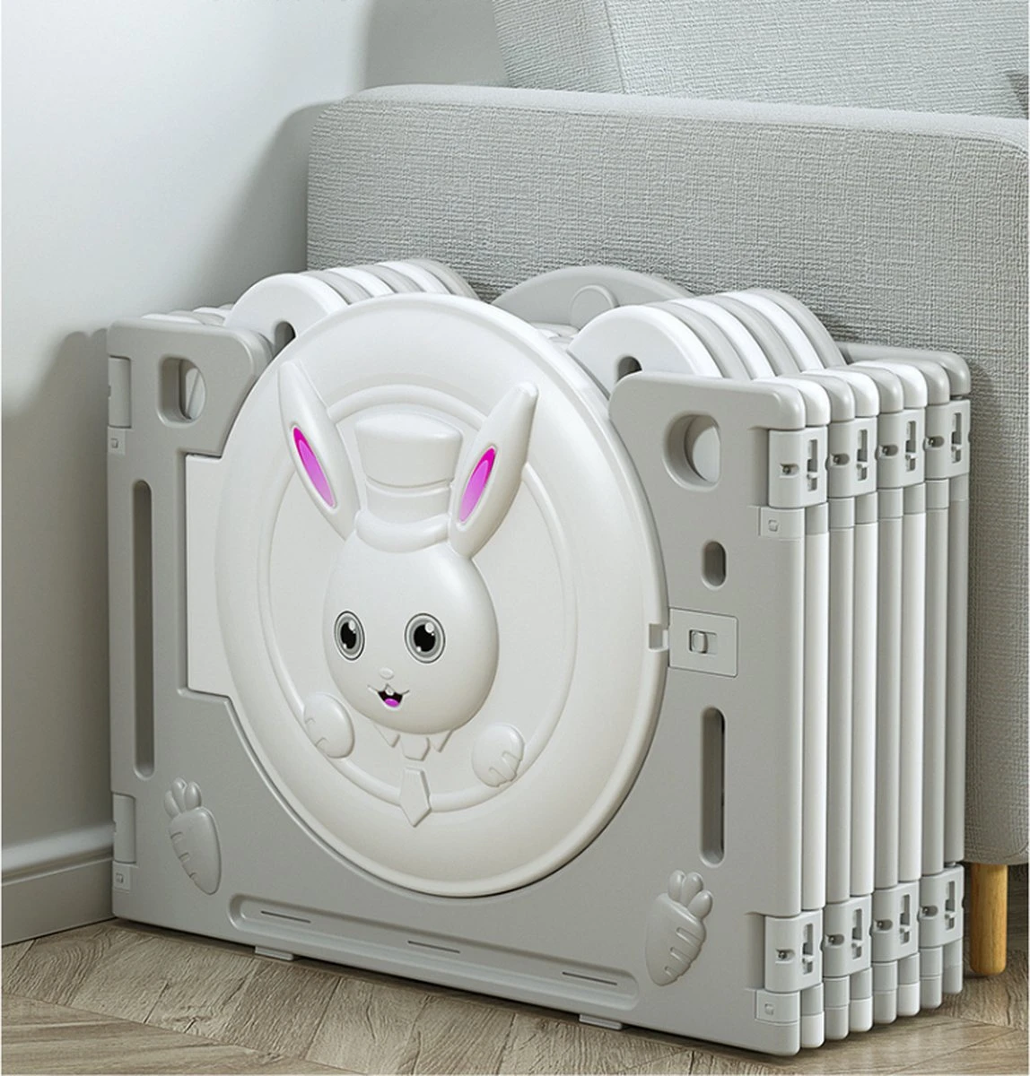 Merkloos Grondbox Konijn - Playpen - Roze 3 Merkloos Grondbox Konijn - Playpen - Roze - Afbeelding 3