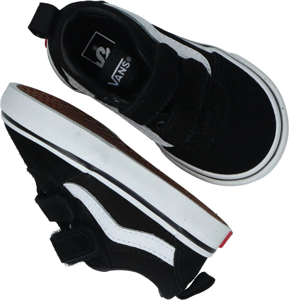 Vans TD Ward V Suede/Canvas Sneakers - Black/White - Maat 22 13 Vans TD Ward V Suede/Canvas Sneakers - Black/White - Maat 22 - Afbeelding 13