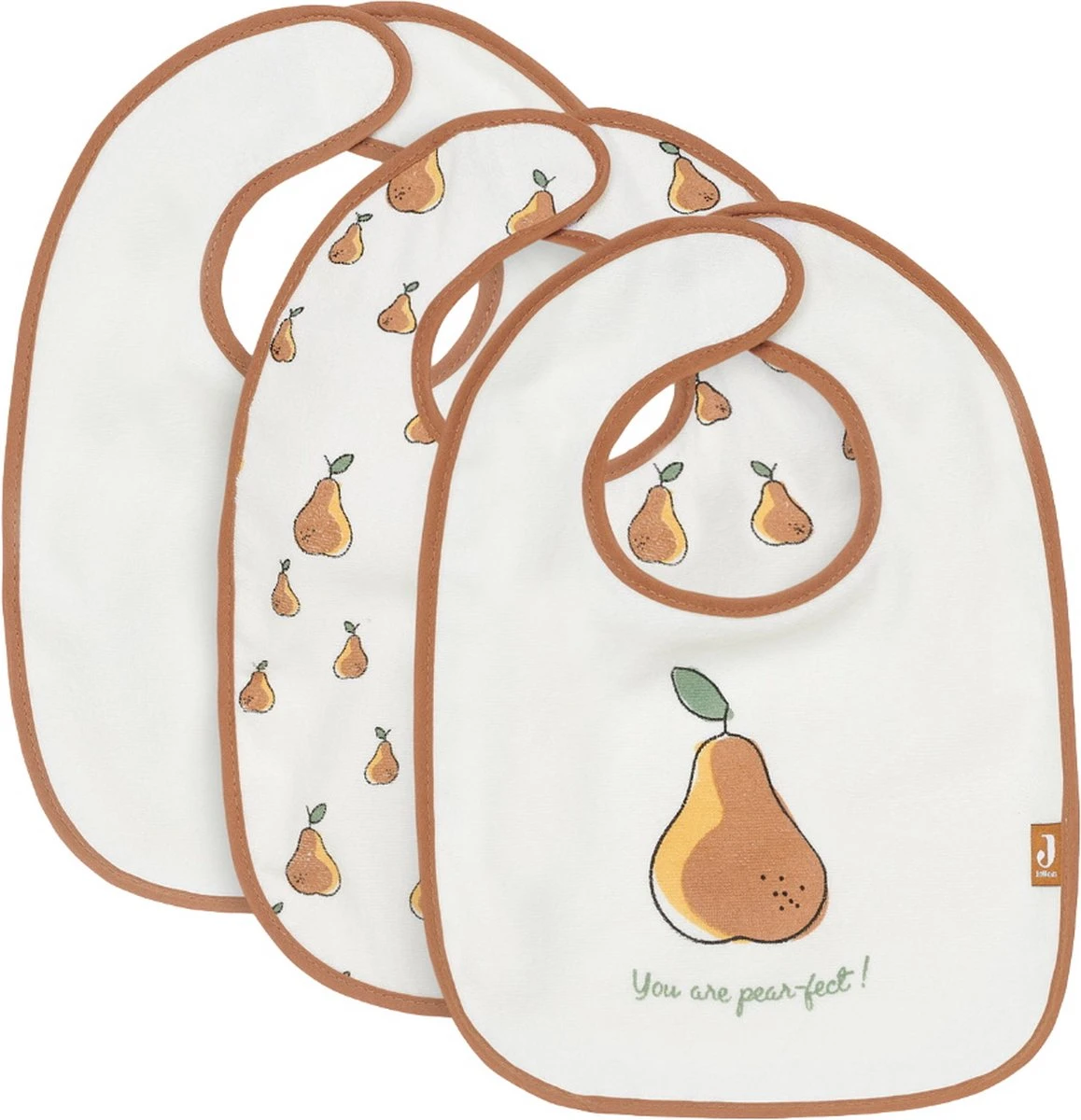 Jollein Slab Badstof Waterproof Pear - 3 Stuks 1 Jollein Slab Badstof Waterproof Pear - 3 Stuks
