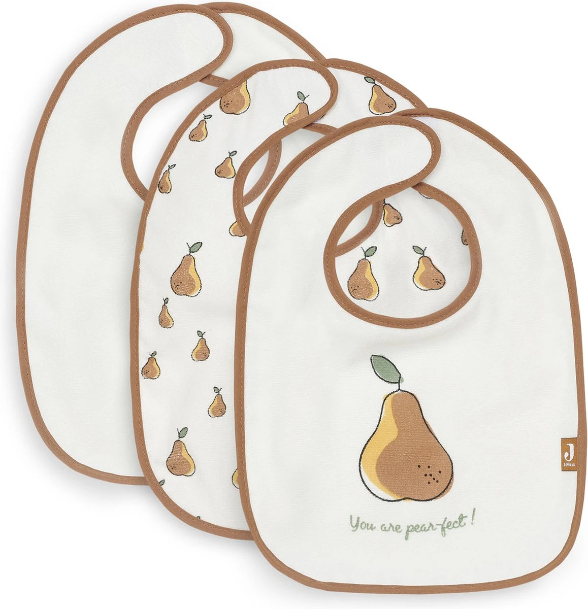Jollein Slab Badstof Waterproof Pear - 3 Stuks 2 Jollein Slab Badstof Waterproof Pear - 3 Stuks - Afbeelding 2