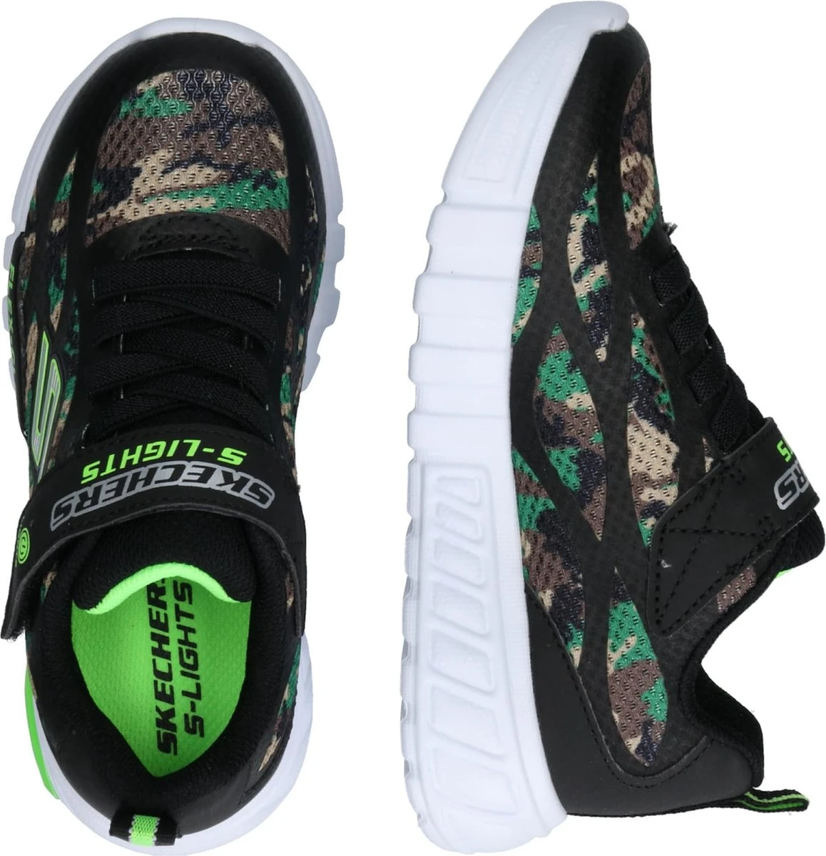 Skechers Flex Glow Rondler Jongens Sneakers - Groen/Multi/Zwart - Maat 27 9 Skechers Flex Glow Rondler Jongens Sneakers - Groen/Multi/Zwart - Maat 27 - Afbeelding 9