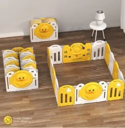 Kunststof Grondbox Van Babyduck | Playpen | Babypark | Grote Babybox | Hoge Kwaliteit | Kleur Geel -Goedkope Kleintje Kleding Winkel 1177x1200 2