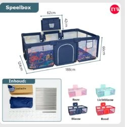 Speelbox - Playpen - Grondbox - Baby Grondbox - Speelbox Baby - Kinderbox - Kruipbox - Extra Grote Kids Kinderbox - Geen Doel - Ocean Roze -Goedkope Kleintje Kleding Winkel 1184x1200 5
