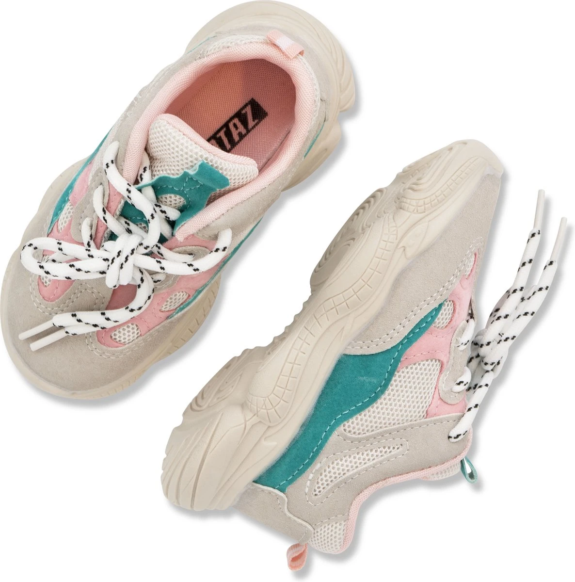 LilPataz Nova Superstar - Lage Sneakers - Meisjes - Roze/Turquoise - Maat 22 2 LilPataz Nova Superstar - Lage Sneakers - Meisjes - Roze/Turquoise - Maat 22 - Afbeelding 2