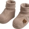 Baby's Only Slofjes Melange - Clay - 0-3 Mnd - 100% Ecologisch Katoen - GOTS