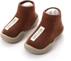 Merkloos Antislip Baby Schoentjes - Eerste Loopschoentjes – Completebabyuitzet - Maat 20,5 – 6-12 Maanden – 13 Cm - Mocca Bruin -Goedkope Kleintje Kleding Winkel 1200x1027 2