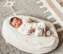 Snoozzz Relaxhoes Voor Voedingskussen Zwangerschapskussen - 100% Katoen Van Zachte Hydrofiel - Stone -Goedkope Kleintje Kleding Winkel 1200x1029