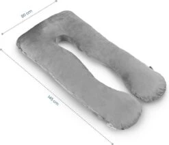 Telano Zwangerschapskussen XXL | Extra Hoes En Opbergtas |Velvet Stof | Voedingskussen | U Vorm | Extra Groot | Zijslaapkussen | Grijs -Goedkope Kleintje Kleding Winkel 1200x1030 2