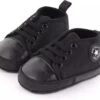 Star Nieuwe Klassieke Sport Sneakers Pasgeboren Baby Jongens Meisjes Eerste Wandelaars Schoenen 0-6 Maanden, Zachte Zool Anti-Slip Baby Schoen 2020 ( Kleur: Black Black ! )