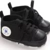 Stoere Baby Schoenen - Babysneakers Van Baby-Slofje - Zwart Maat 17 (11 Cm)