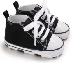 Baby Schoenen - Pasgeboren Babyschoenen - Eerste Baby Schoentjes 6-12 Maanden - Zachte Zool Antislip - Baby Slofjes 12cm - Zwart -Goedkope Kleintje Kleding Winkel 1200x1050