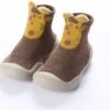 Anti-slip Babyschoentjes - Soksloffen - Eerste Loopschoentjes Van Baby-Slofje - Bruin Giraffe Maat 22/23