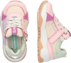 Bunnies JR 223374-570 Meisjes Lage Sneakers - Roze/Multi - Leer - Veters -Goedkope Kleintje Kleding Winkel 1200x1074 1