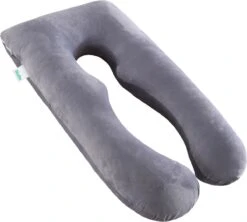 Litollo® Zwangerschapskussen XXL - Voedingskussen - Lichaamskussen - Body Pillow - 280cm - Zachte Fleece Stof - Grijs - Met Gratis Extra Afneembare Hoes (t.w.v. €29,95) -Goedkope Kleintje Kleding Winkel 1200x1078