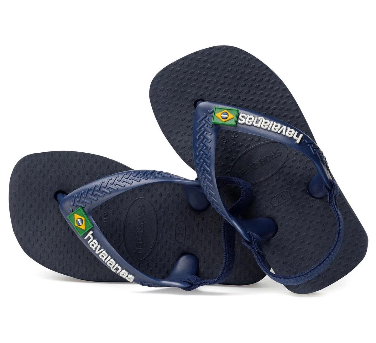 Havaianas Baby Brasil Logo Unisex Slippers - Marine/Yellow Citric - Maat 25/26 13 Havaianas Baby Brasil Logo Unisex Slippers - Marine/Yellow Citric - Maat 25/26 - Afbeelding 13