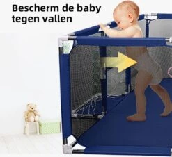 Merkloos Speelbox - Grote Grondbox - Kruipbox - Baby Playpen - Basis - Kinderbox - 181x122x61cm - Blauw -Goedkope Kleintje Kleding Winkel 1200x1098 2
