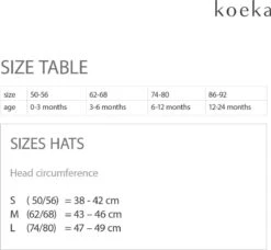 Koeka Baby Mutsje Royan - Warm Wit M -Goedkope Kleintje Kleding Winkel 1200x1107