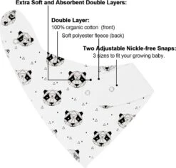 6 Stuks - Bandana Slabbetjes - Effen Zwart - Kwijlslabbetjes Met Fleece -Goedkope Kleintje Kleding Winkel 1200x1146 5