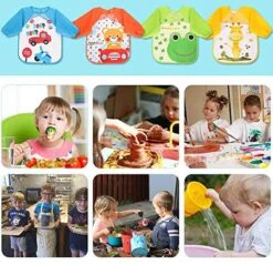 URBANKR8 - Slabber Lange Mouwen - Voor Baby Kinderen Knutsel Slabbertje - Waterdicht - Set Van 4 Stuks -Goedkope Kleintje Kleding Winkel 1200x1159 1