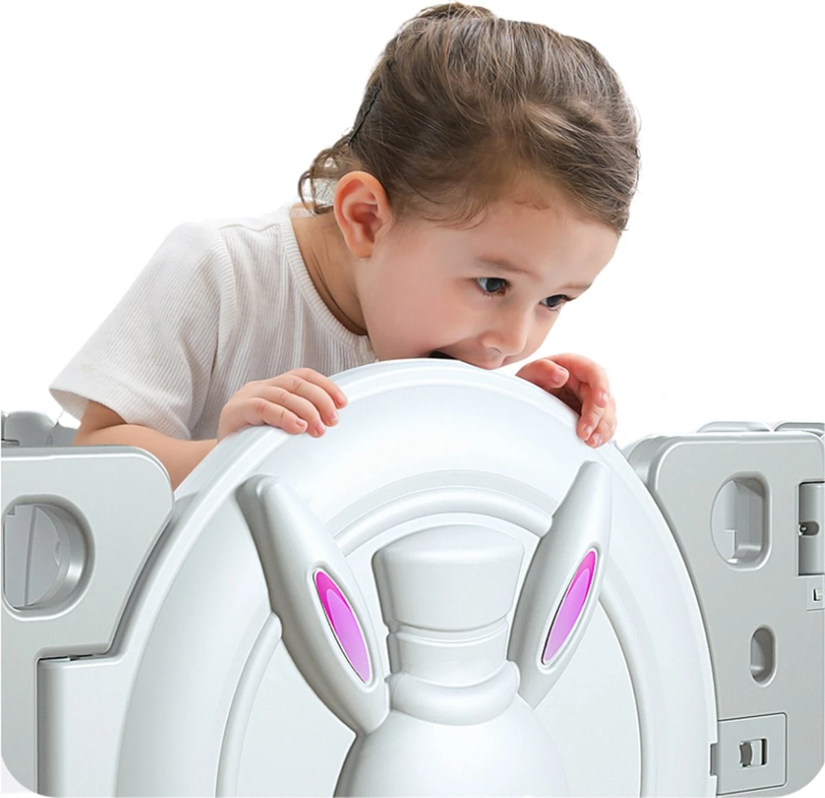 Merkloos Grondbox Konijn - Playpen - Roze 5 Merkloos Grondbox Konijn - Playpen - Roze - Afbeelding 5