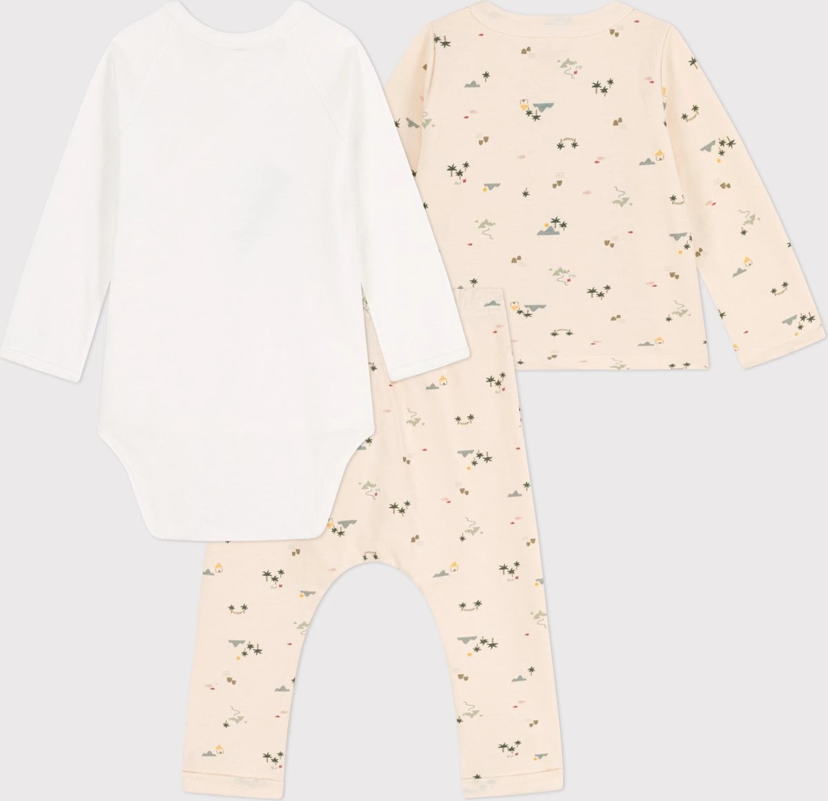 Petit Bateau Set Met Print Van Katoen Voor Baby's Unisex Kledingset - Maat 62 2 Petit Bateau Set Met Print Van Katoen Voor Baby's Unisex Kledingset - Maat 62 - Afbeelding 2