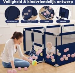 Merkloos Grondbox - Babay Speelbox - 181x122cm Rechthoekig Groot Formaat Met Basketbalkorf - Blauw 9 Merkloos Grondbox - Babay Speelbox - 181x122cm Rechthoekig Groot Formaat Met Basketbalkorf - Blauw -Goedkope Kleintje Kleding Winkel 1200x1163 4