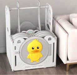 Kunststof Grondbox Van Babyduck | Playpen | Babypark | Grote Babybox | Hoge Kwaliteit | Kleur Grijs -Goedkope Kleintje Kleding Winkel 1200x1178 6