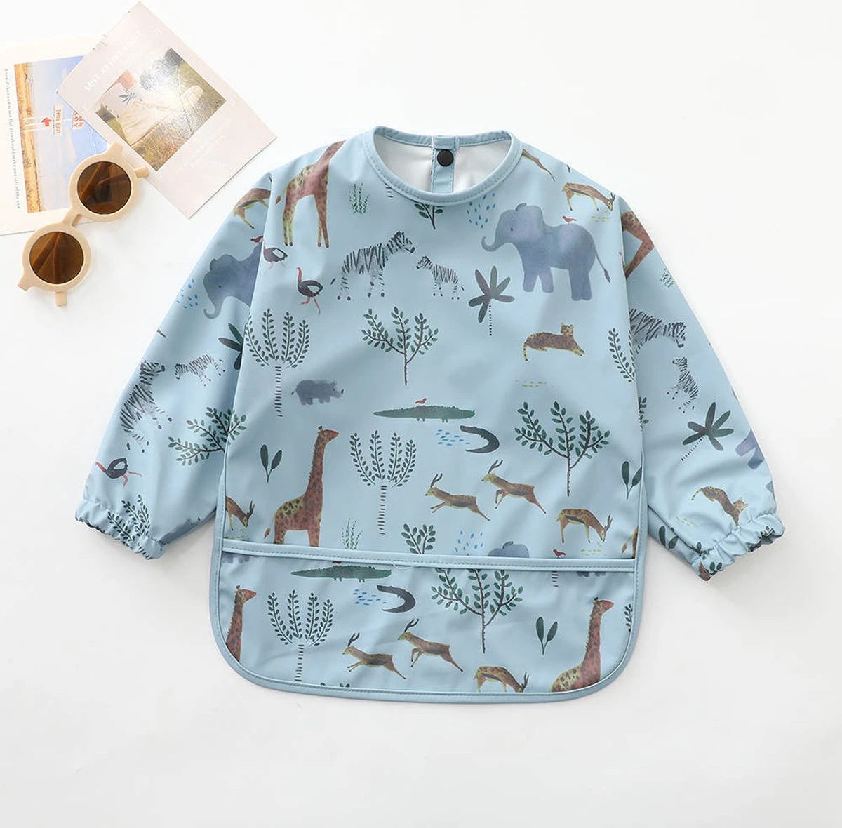 Merkloos Slab - Schort - Waterproof Met Mouw - Slabber Lange Mouwen - Waterdicht - Knutselschort - Kliederschort - Verfschort - Blauw Met Dieren - Maat M - Vanaf 12 Maanden 1 Merkloos Slab - Schort - Waterproof Met Mouw - Slabber Lange Mouwen - Waterdicht - Knutselschort - Kliederschort - Verfschort - Blauw Met Dieren - Maat M - Vanaf 12 Maanden