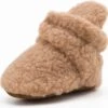 Babyslofjes - Completebabyuitzet - Warme Slofjes Voor Je Baby - 6-12 Maanden (11 Cm) - Schoenmaat 18-19 - Bruin