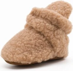 Babyslofjes - Completebabyuitzet - Warme Slofjes Voor Je Baby - 6-12 Maanden (11 Cm) - Schoenmaat 18-19 - Bruin