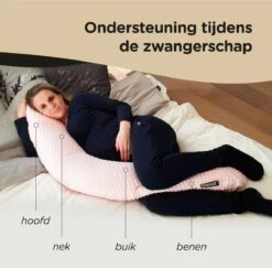 Snoozzz Zwangerschapskussen Lichaamskussen Zijslaapkussen Microparel Vulling - Met Zachte Afneembare Hoes - 185 Cm - Teddy Grijs Wit -Goedkope Kleintje Kleding Winkel 1200x1182 9