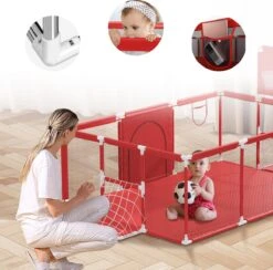 Merkloos Grondbox - Kinderbox - Baby Speelbox - Playpen Kruipbox Speedbox - Rood -Goedkope Kleintje Kleding Winkel 1200x1186 5