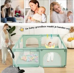 Merkloos Grondbox - Oversized Vierkant Speelbox - 200 X 200 Cm - Groen -Goedkope Kleintje Kleding Winkel 1200x1188 1