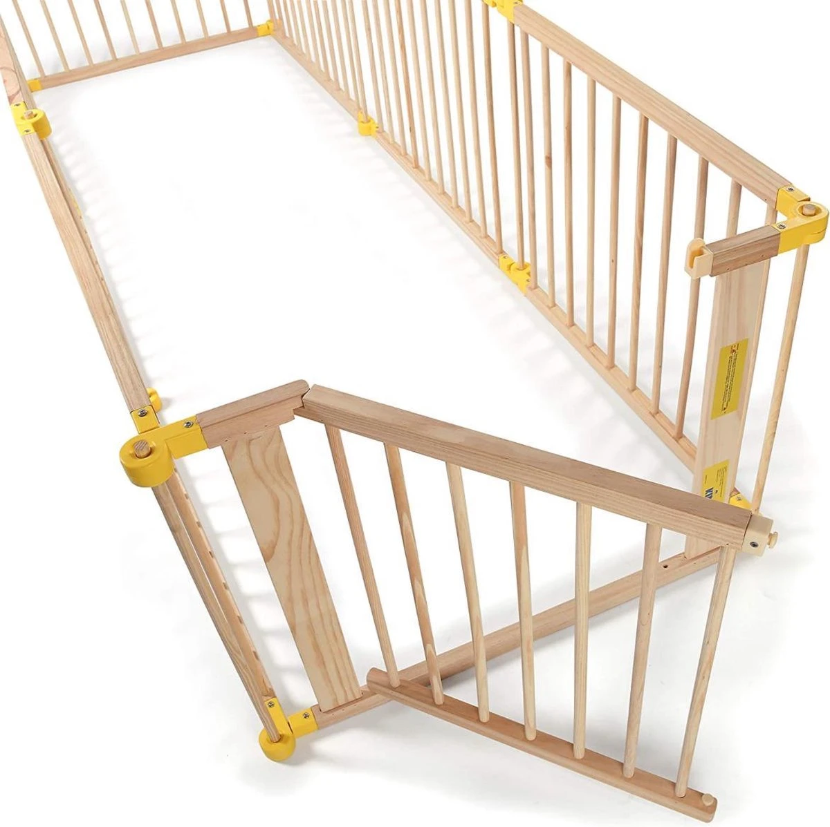 KIDUKU® 7,2 Meter Veiligheidshek XXL Inklapbaar Incl. Deur, Bestaand Uit 8 Elementen, Naar Wens Te Vormen Box Hek Grondbox 7 KIDUKU® 7,2 Meter Veiligheidshek XXL Inklapbaar Incl. Deur, Bestaand Uit 8 Elementen, Naar Wens Te Vormen Box Hek Grondbox - Afbeelding 7