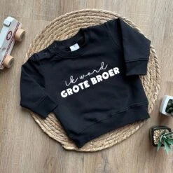 Merkloos Sweater Voor Kind - Ik Word Grote Broer - Zwart - Maat 86 - Big Brother - Familie Uitbreiding - Zwangerschap Aankondiging -Goedkope Kleintje Kleding Winkel 1200x1200 198